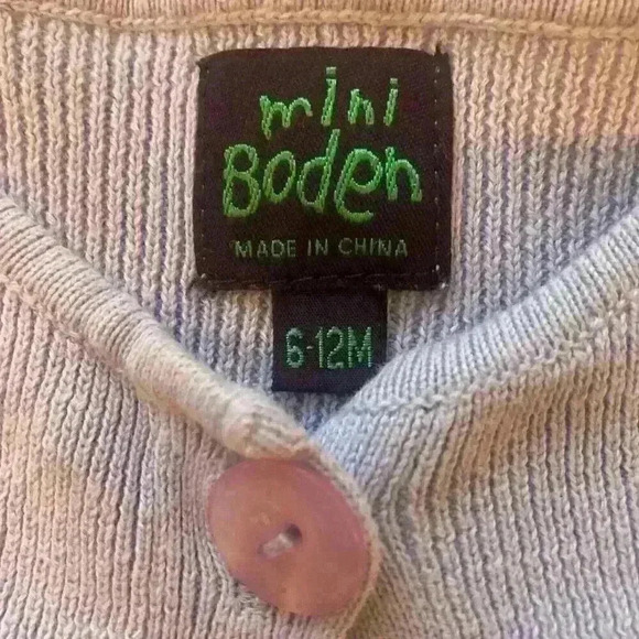 Mini Boden Pontelle Sweater Cardigan Fashion Single Button Size 6-12 months - Picture 2 of 6